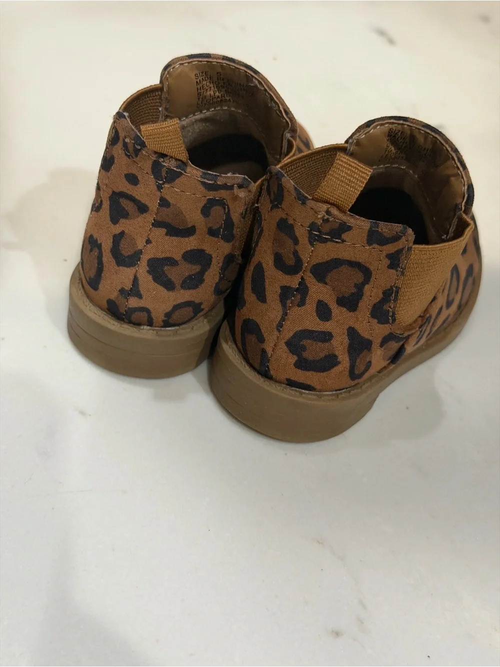 GAP Kids Leopard Print Chelsea Boots - Brown and Black